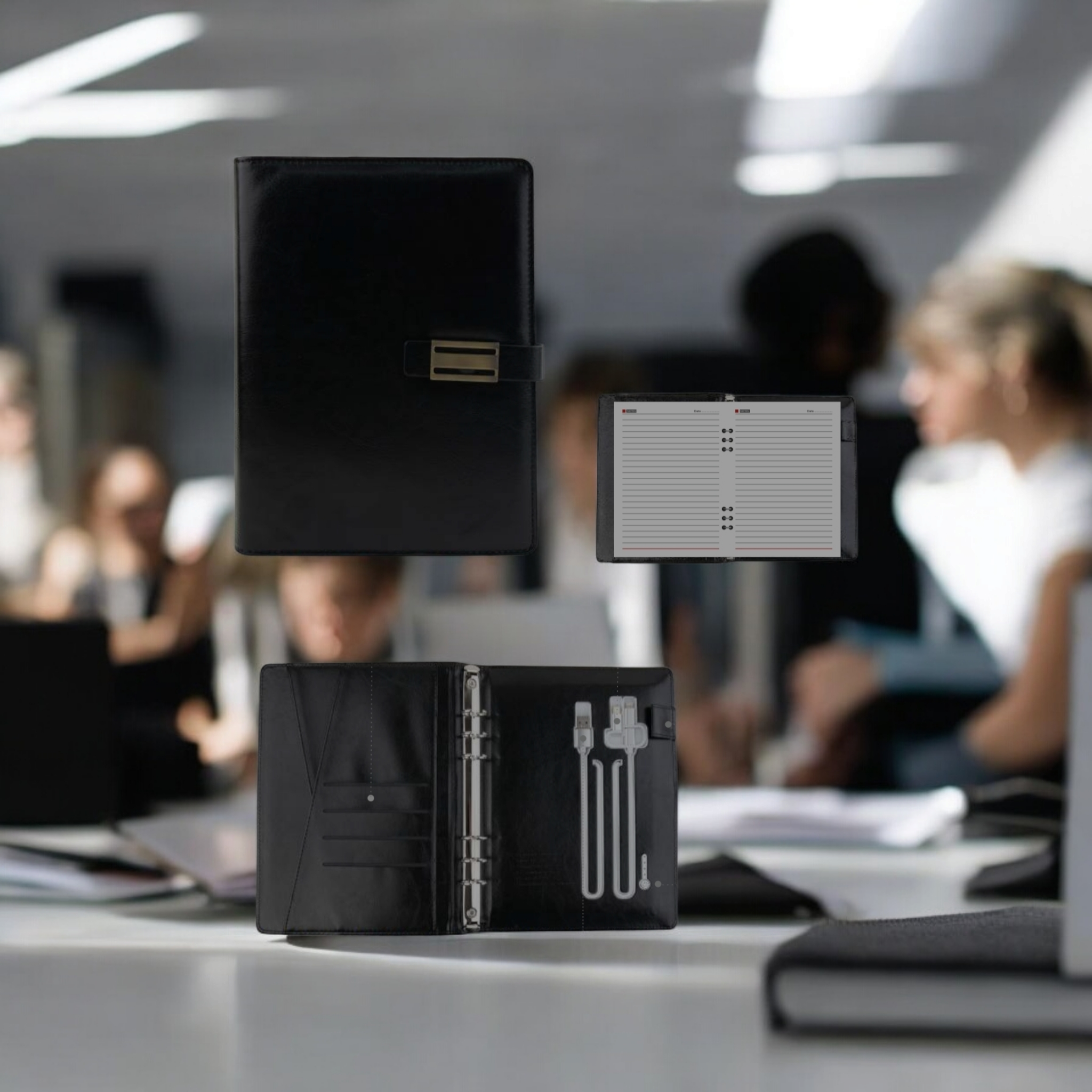 Diary with wireless powerbank gifts