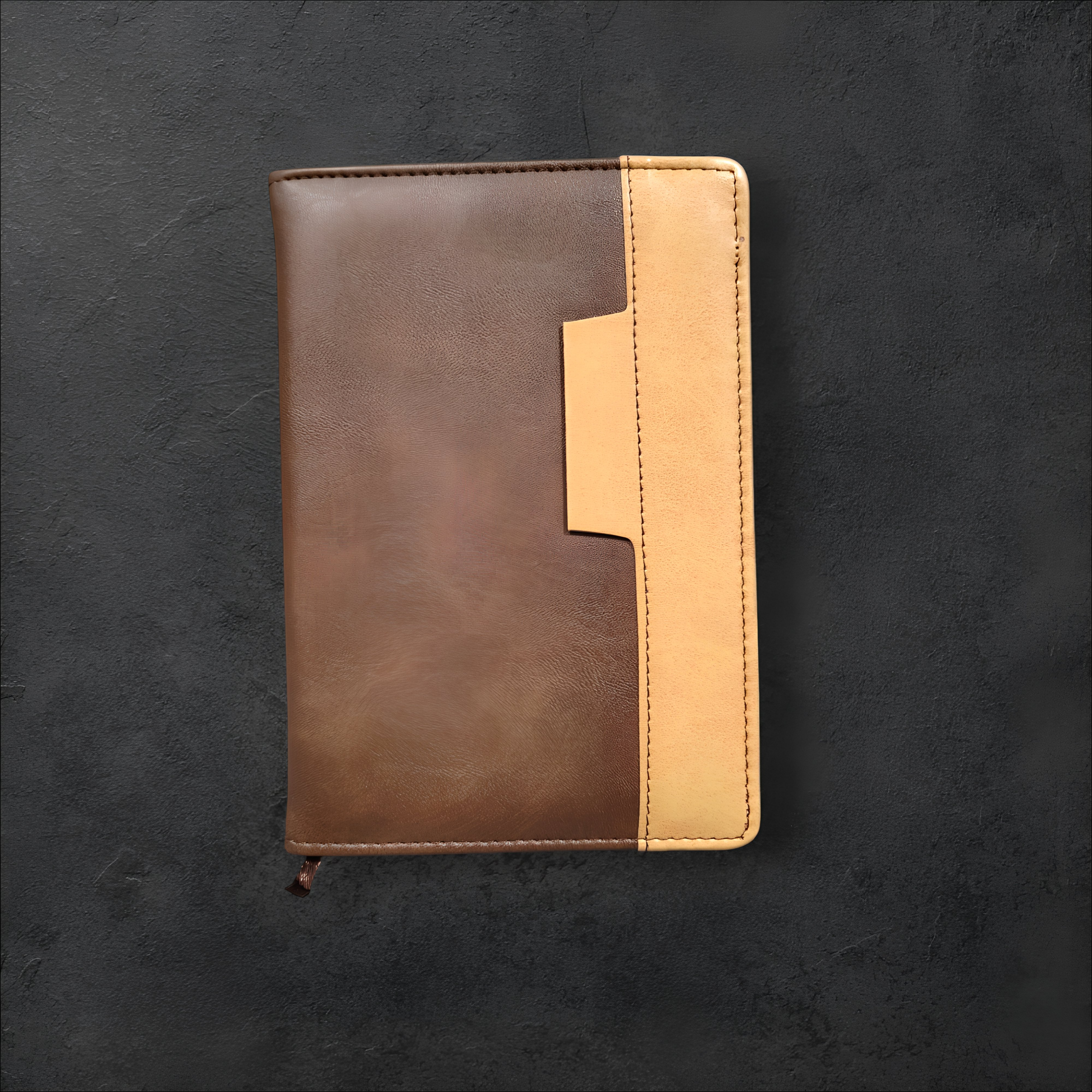 Luxury Leather Textured Diary with Pen Holder.