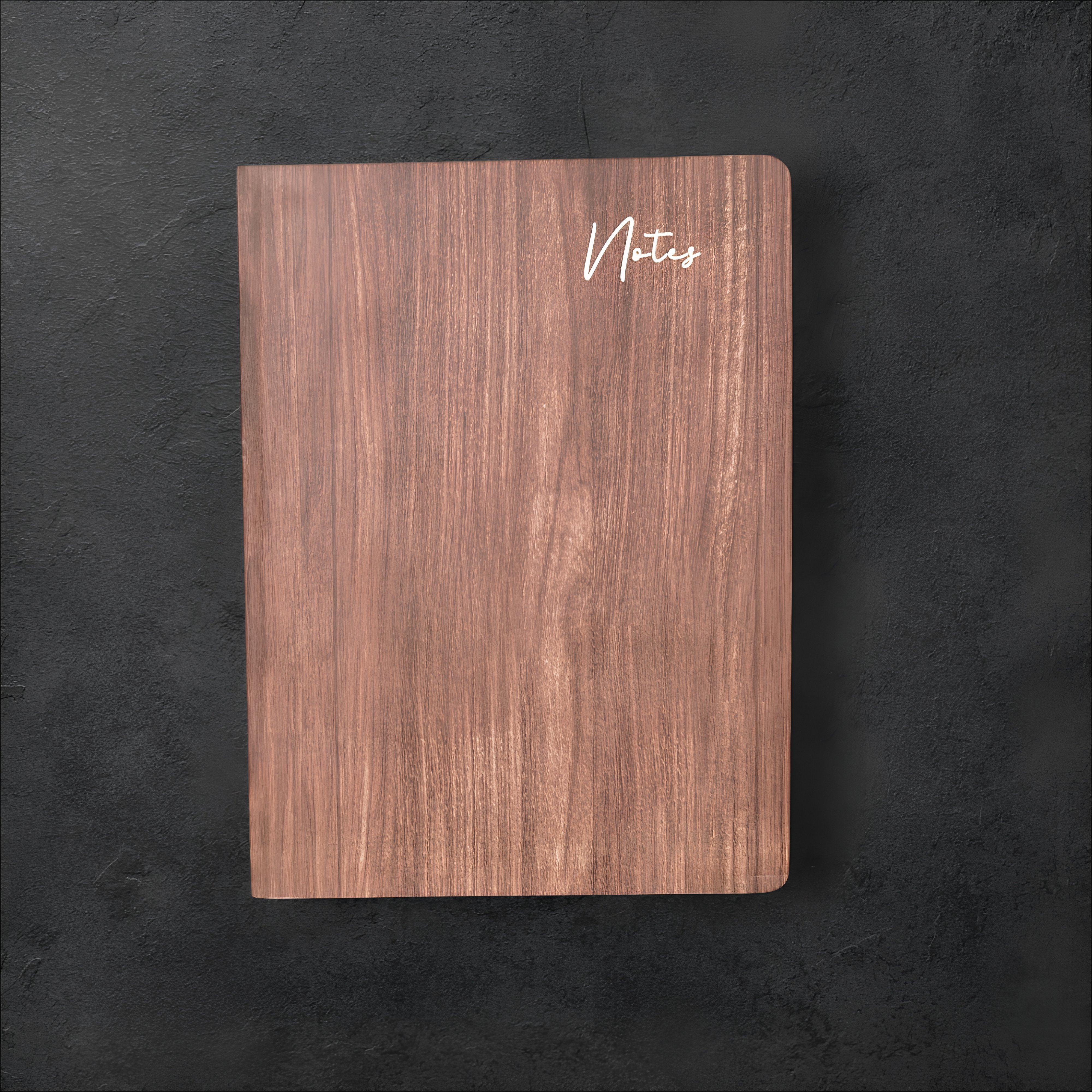 Wooden Textured Diary.