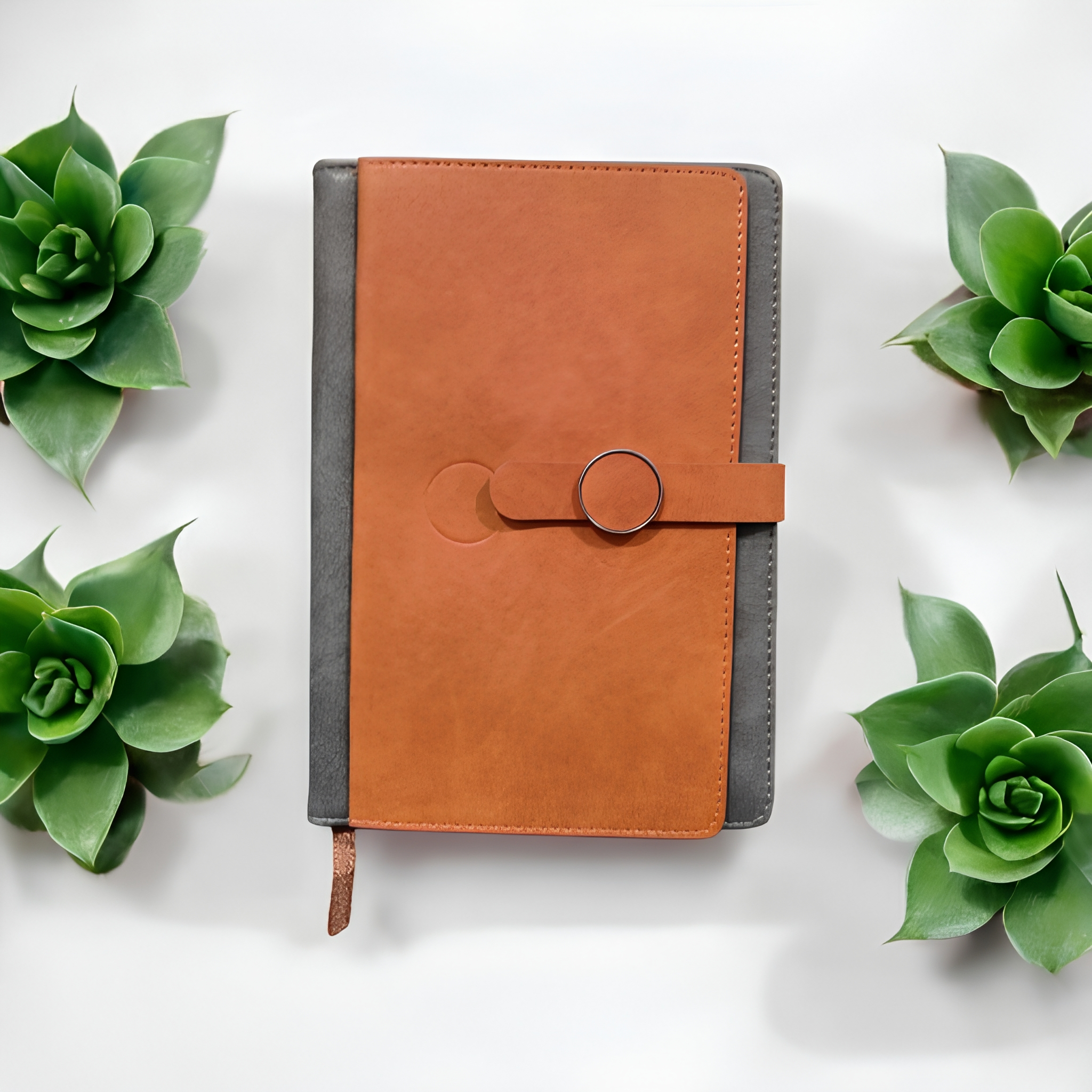 Premium Leatherette Diary with Card Holder & Magnetic Closure.
